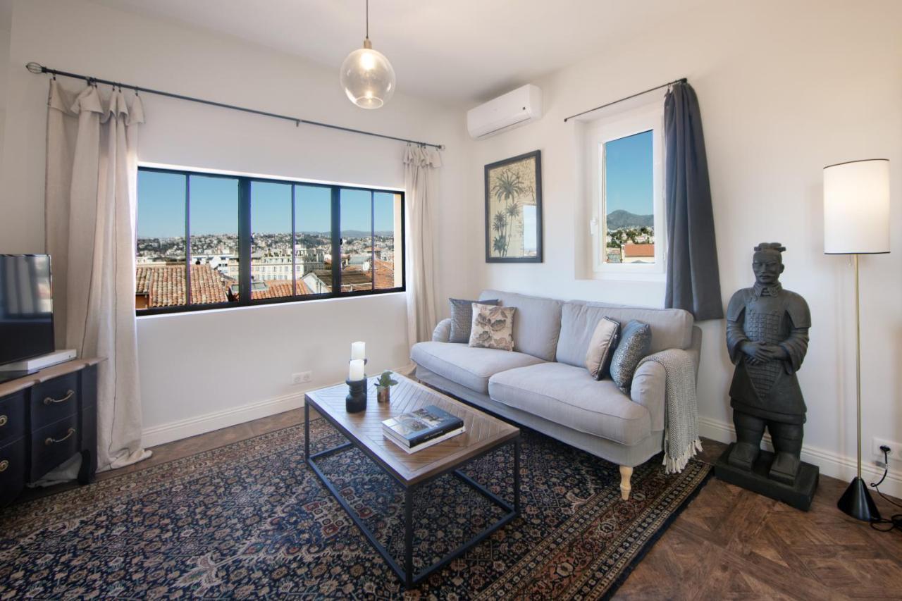Cocoon Loft - Magnifique Loft Sous Toit, Refait A Neuf, Vues Splendides, Clim, Wifi Lejlighed Nice Eksteriør billede