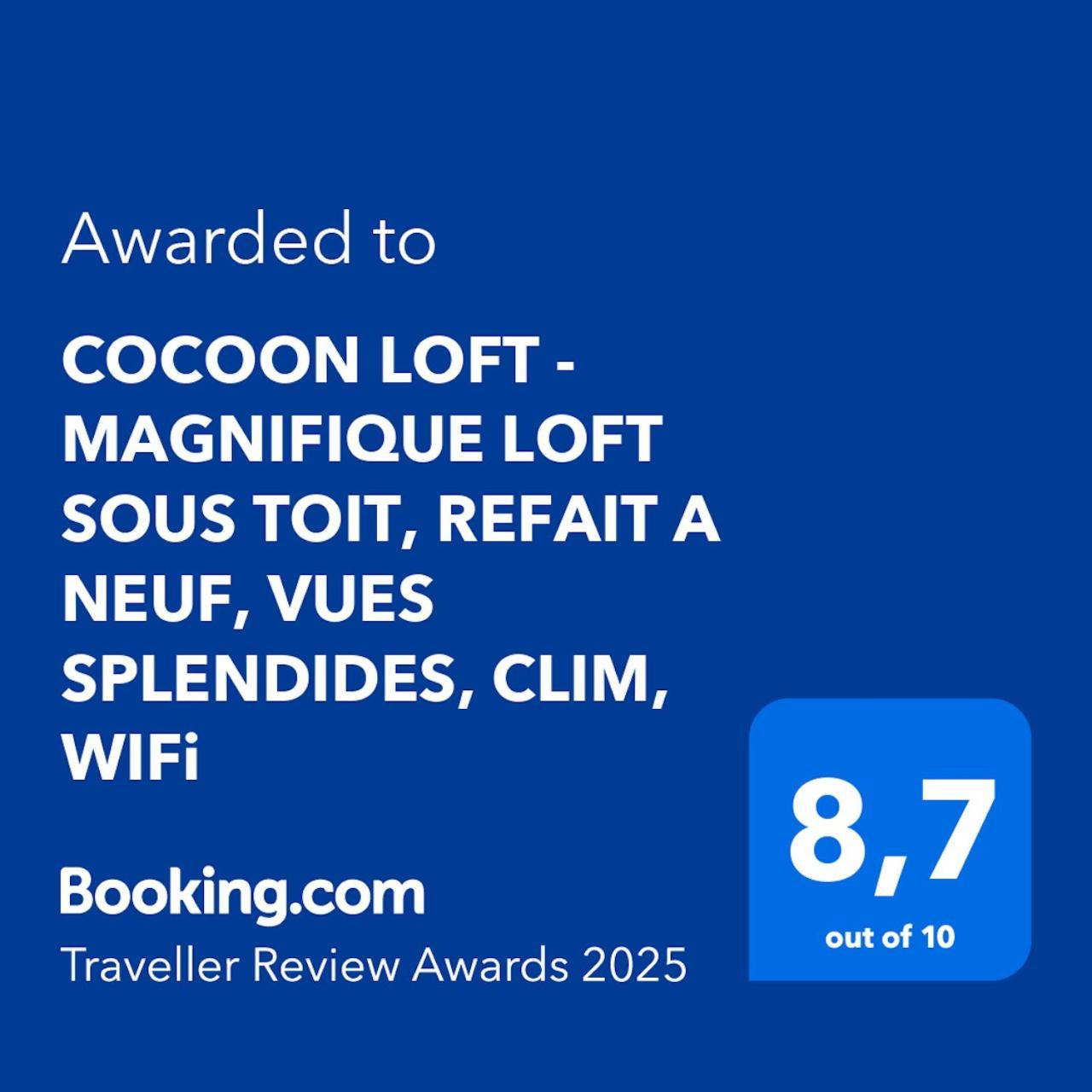 Cocoon Loft - Magnifique Loft Sous Toit, Refait A Neuf, Vues Splendides, Clim, Wifi Lejlighed Nice Eksteriør billede